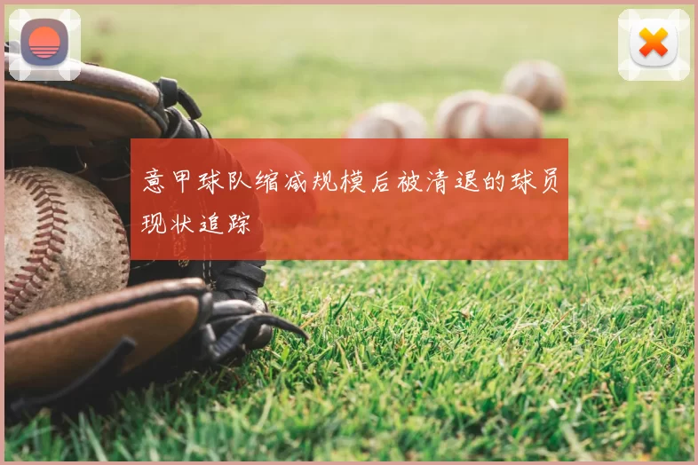 意甲球队缩减规模后被清退的球员现状追踪